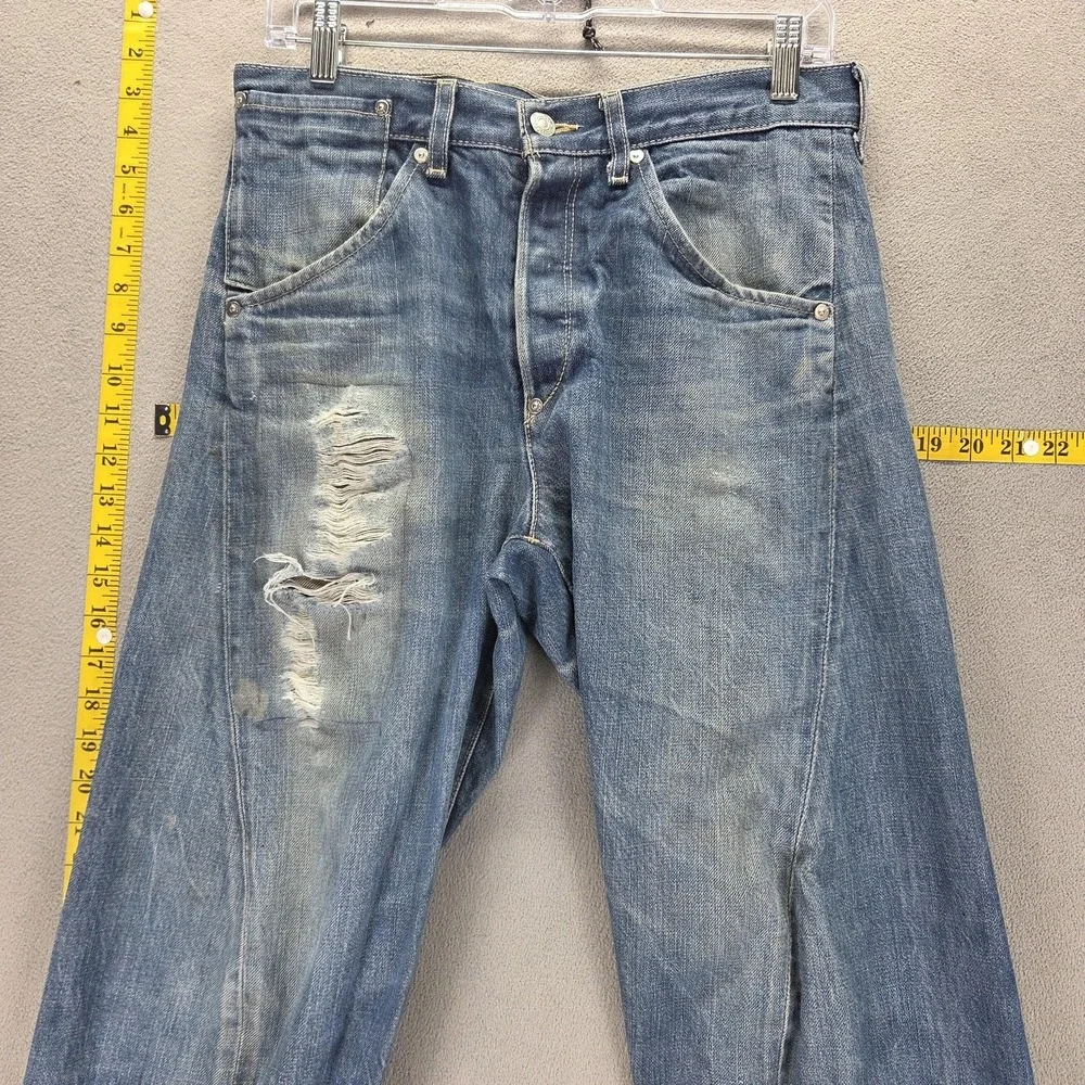 Vintage Levis Engineered Jeans Mens 30x30 Blue Buckle Back One Pocket Twisted
